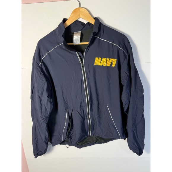 SND Manufacturing Other - US Navy PT Running Jacket SND Manufacturing Blue Yellow Reflective Small Short